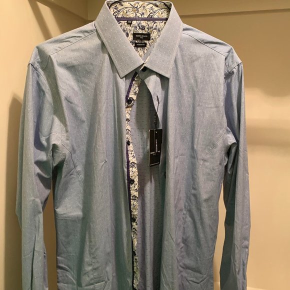 Rosso Milano Button-Down Dress Shirt - Picture 1 of 2